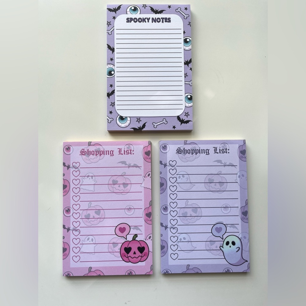 Cute Halloween-Themed Notepads
